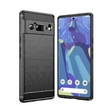 Google Pixel 6 Pro Case - black carbon fiber design