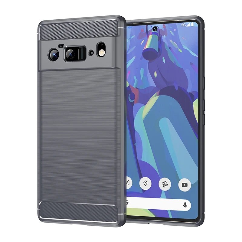 Google Pixel 6 Pro Case Grey Carbon