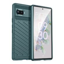 Google Pixel 7a Green Case in Soft TPU stripes design