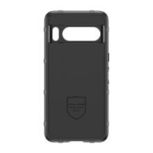 Google Pixel 8 Pro Case in Black with squared Rugged Shield design inside